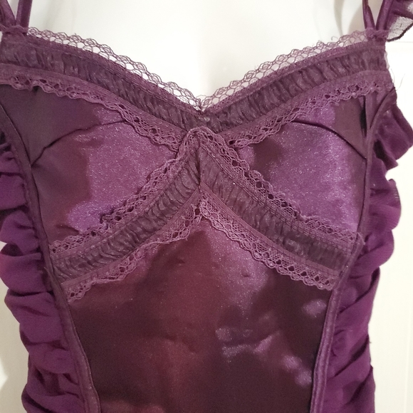 Deep purple satin cami - Picture 2 of 4